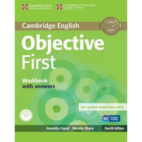 Objective first - 4th edition workbook with answers + audio-cd - objective first - 4th edition workbook with answers