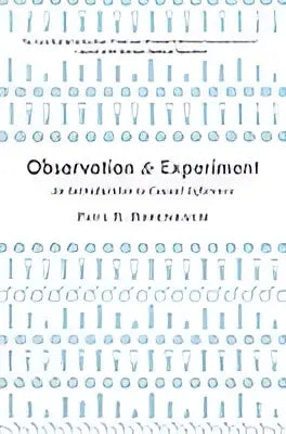 De boekcover toont observation and experiment van Paul H als inleiding tot causale inferentie met een blauw ontwerp