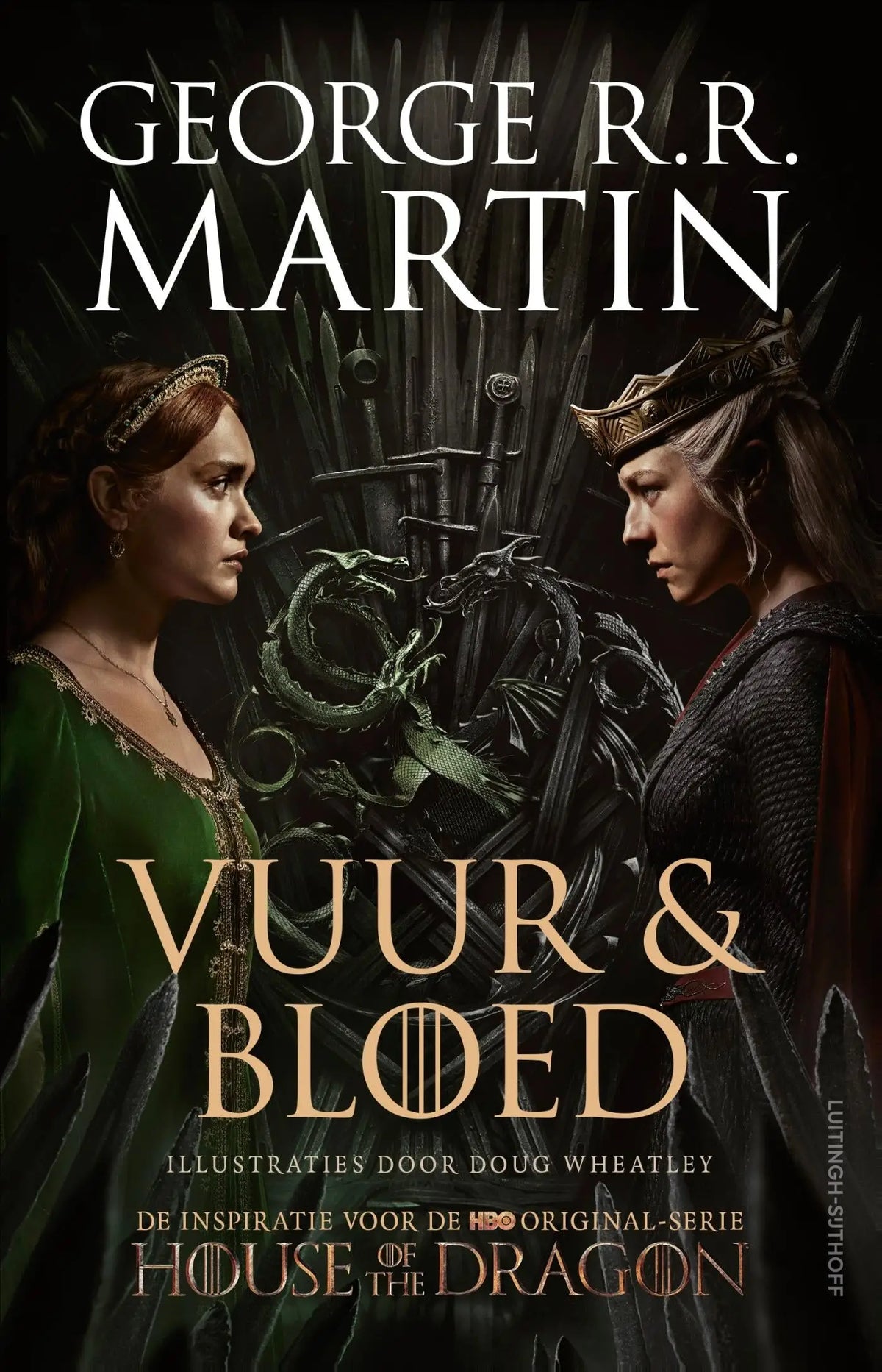 De cover van het boek de opkomst van het huis targaryen van westeros, een luitingh sijthoff fantasy hbo original-serie house product