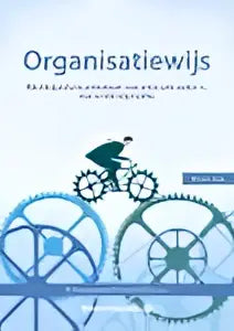 De organisatiewijs van koninklijke boom uitgevers toont gestileerde blauw-witte tandwielen in abstract patroon