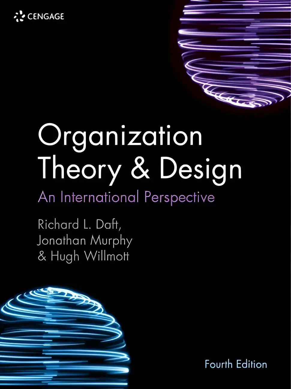 Zwart hardcover leerboek organisatie theorie en design vierde editie met internationale perspectief door richard l