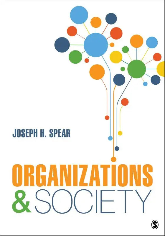 De boekcover van organizations and society door joseph h toont een academisch boek over organisaties en maatschappij
