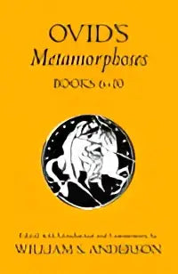 Boekomslag oranje met zwart cirkelvormig embleem en titel ovids metamorphoses books 6-10 van william s
