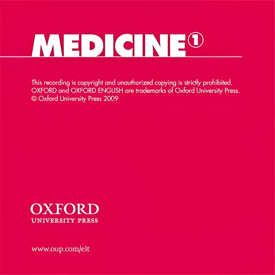 Oxford english for careers - medicine 1 class audio-cd - oxford english for careers - medicine 1 class audio-cd - boek
