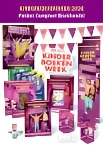 Pakket compleet kinderboekenweek 2026 met glanzende roze en paarse kirkland signature booklets met reliëftekst