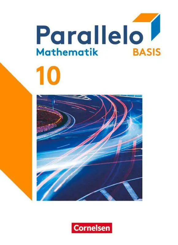 Oranje en blauwe cover van parallelo mathematik 10 basis leerboek met digitalen hilfen voor het 10e schooljaar