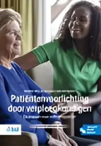 Promotiebanner patiëntenvoorlichting door verpleegkundigen met cna logo en renske mol voor bsl media