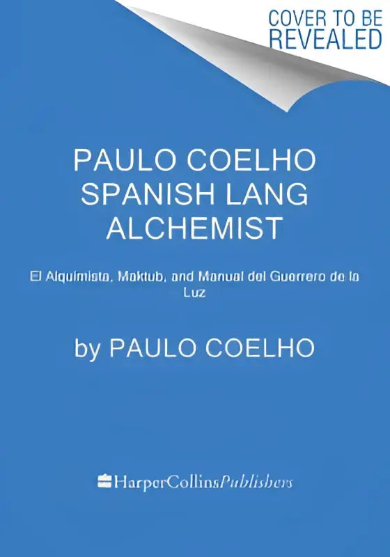Paulo coelho spanish alchemist box set met blauwe hardcover en gescheurde hoek ontwerp van harpercollins
