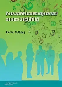Boekcover Personeelsmanagement nader becijferd met groene-teal gradiënt, blauwe silhouetten en zwevende cijfers