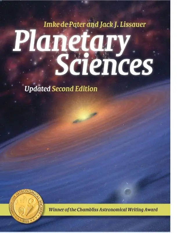 Cover of the planetary sciences second edition textbook by imke de pater and jack j for graduate students
