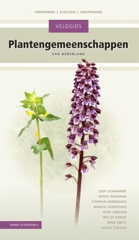 Plantengemeenschappen van nederland met een lange slanke paarse orchidee op de cover van joop schaminée karle sýkora marcel horsthuis