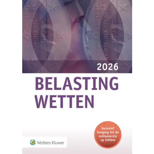 Pocket Belastingwetten pocketeditie 1e druk 2026 Wolters Kluwer paars omslag