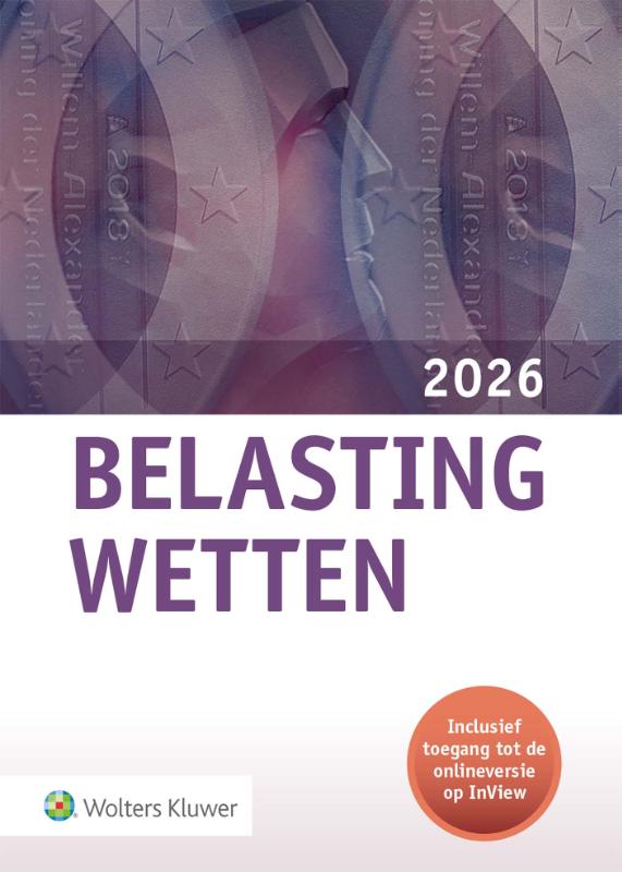 Pocket Belastingwetten pocketeditie 1e druk 2026 Wolters Kluwer paars omslag