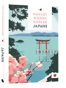 Stack van pocket woordzoeker japans paperback boeken met kleurrijke covers met torii poorten en kersenbloesem
