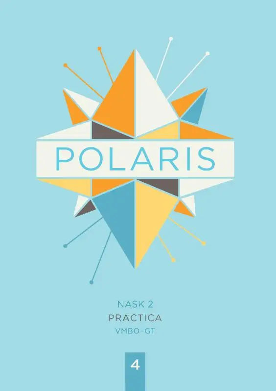 De polaris productcover toont een geometrisch logo met oranje, wit en blauw rondom het woord polaris in teal