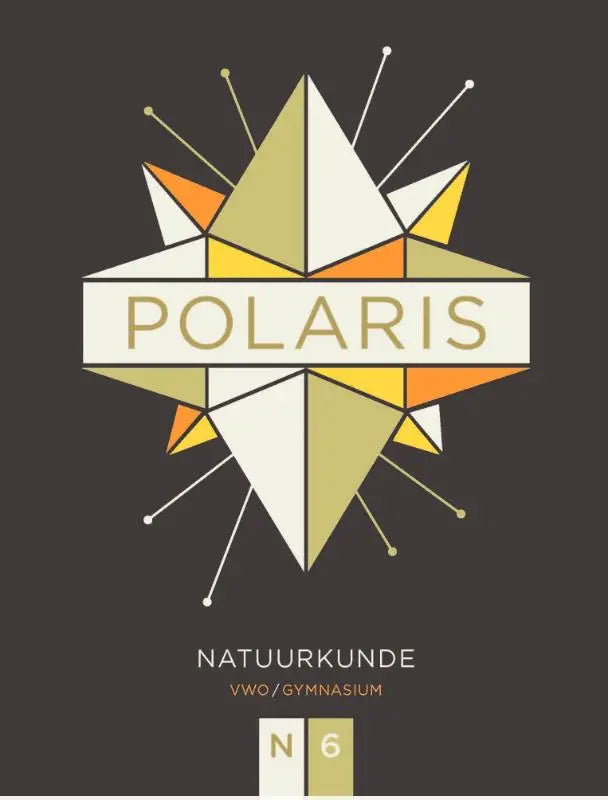 Geometrisch sterlogo met overlappende driehoeken in crèmekleurige, gele en oranje tinten voor polaris product