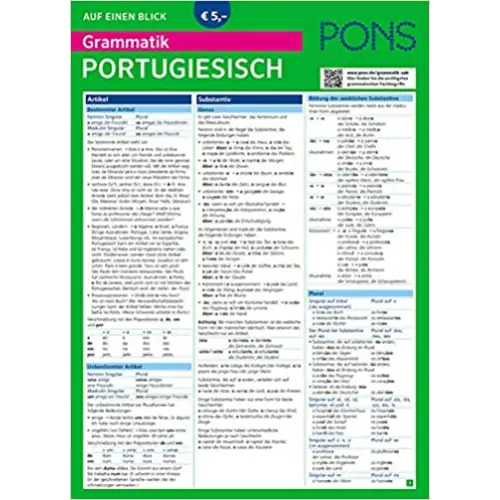 Pons grammatik auf einen blick: portugiesisch klappkarte - pons grammatik auf einen blick: portugiesisch klappkarte