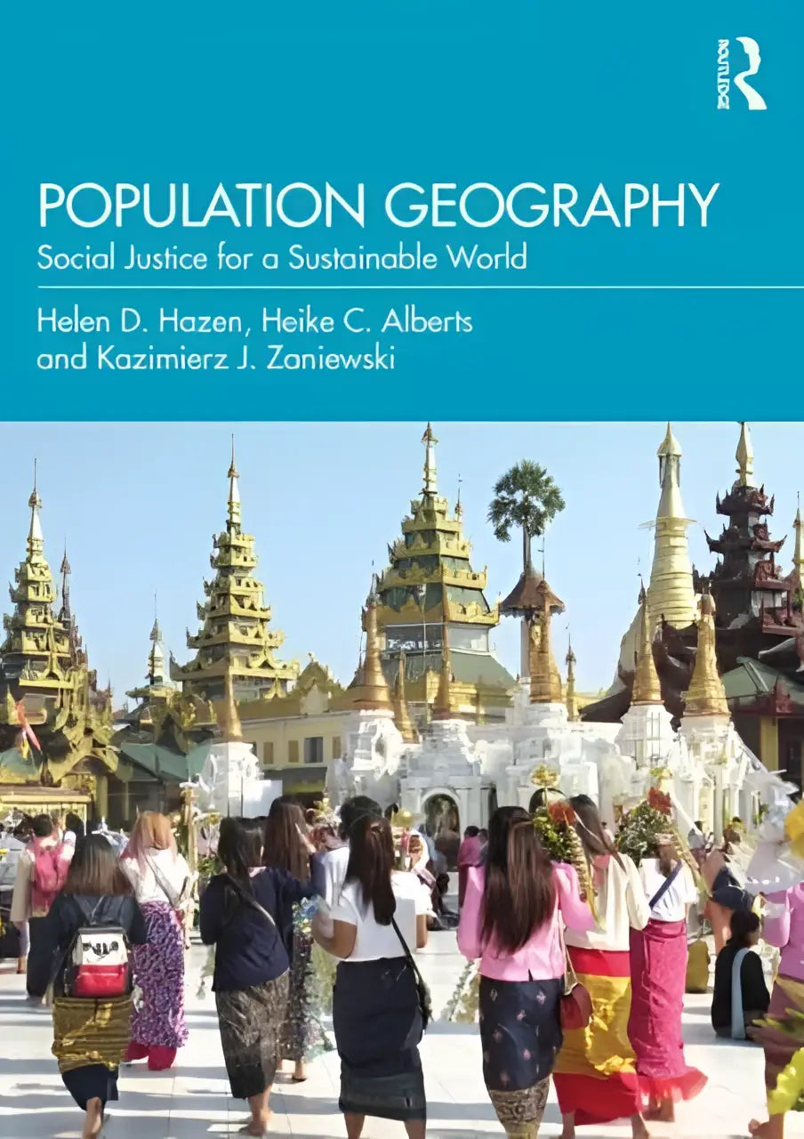 De boekcover van population geography social justice for a sustainable world door helen d benadrukt social justice en population geography