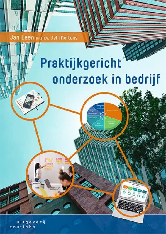 Boekcover Praktijkgericht onderzoek in bedrijf door Jan Leen m.m.v