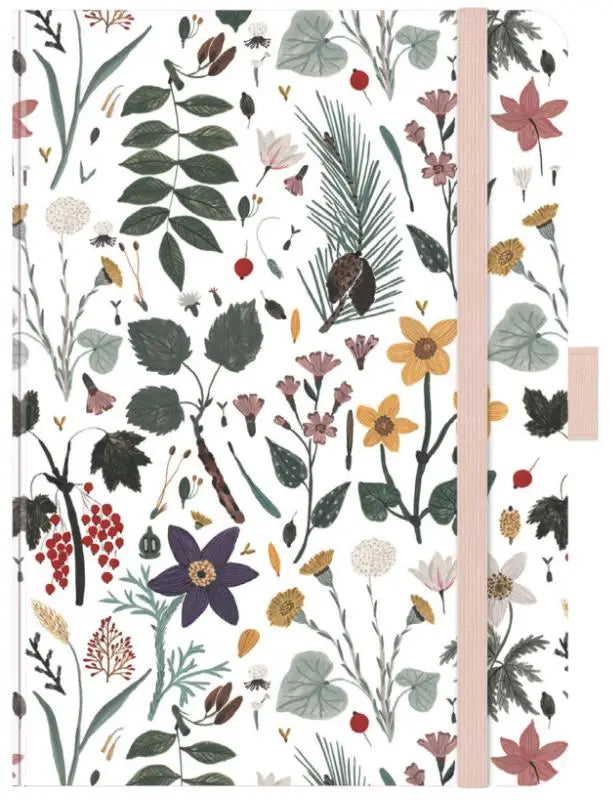 Premium Timer Midi "Botanical Study" 2027 - Buchkalender - Terminplaner mit hochwertiger Folienveredelung und Prägung. 11 x 15,5 cm