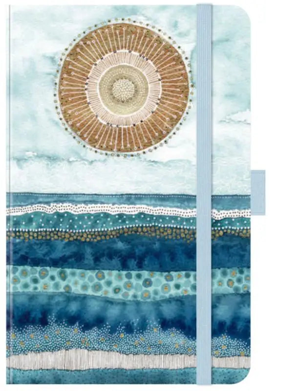 Premium Timer Small "Golden Waves" 2027 - Buchkalender - Terminplaner mit hochwertiger Folienveredelung und Prägung. 9 x 14 cm
