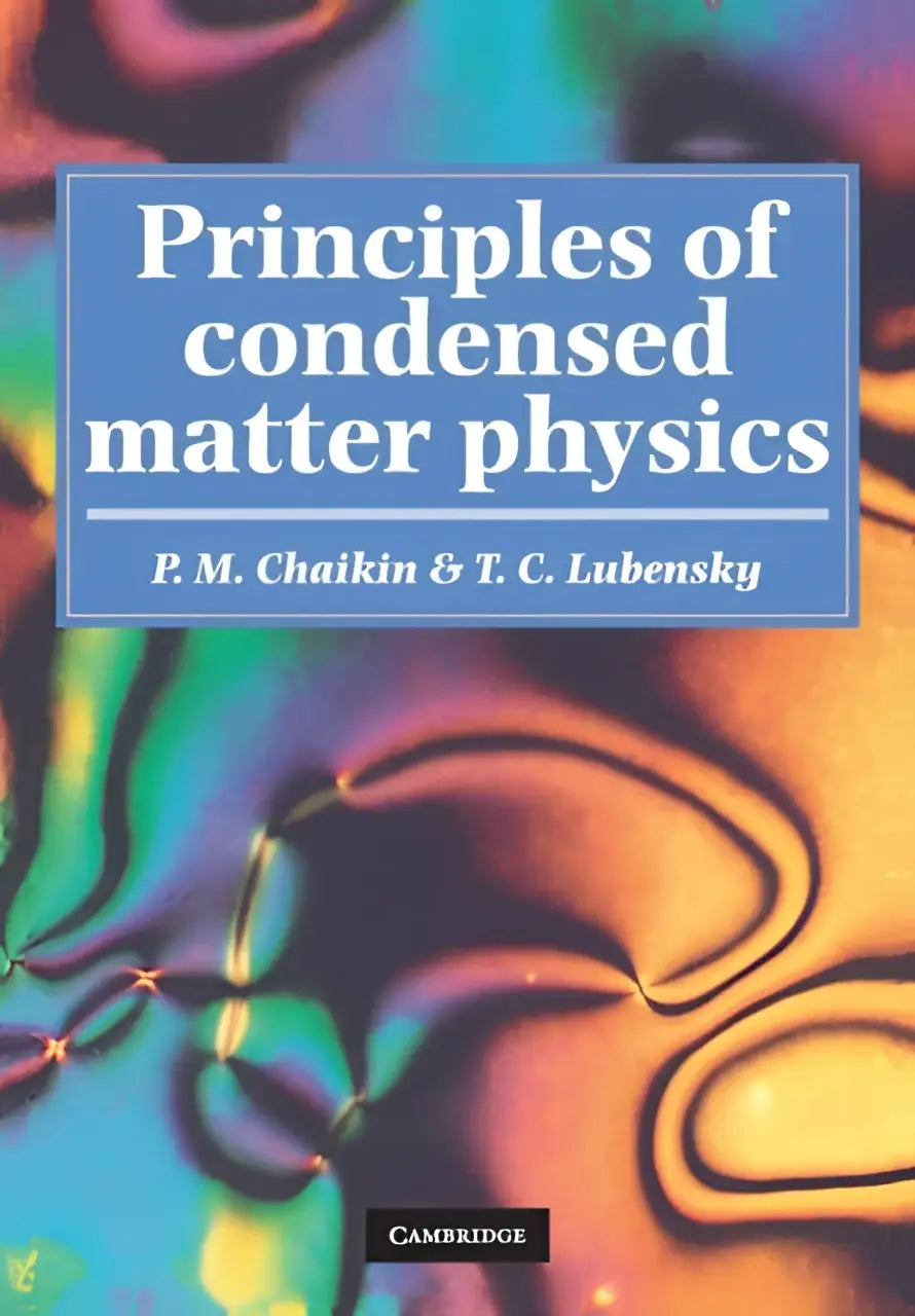 De boekomslag van principles of condensed matter physics door p toont een wetenschappelijk boek over condensed matter physics