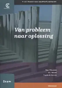 Website-interface toont tekstinhoud in het nederlands met de kop van probleem naar oplossing over els heene frederik boone paul rijnders