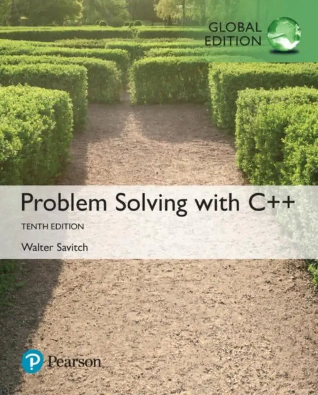 De cover van het tiende globale editie leerboek problem solving with c++ door walter savitch, ideaal voor mylab programming