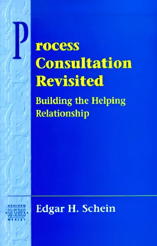 Blauwe hardcover boek process consultation revisited door edgar h, gericht op het helpen en de helping relationship