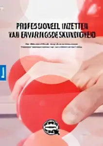 Rood ronde knop met witte tekst en klein logo centraal voor professioneel inzetten van ervaringsdeskundigheid alie weerman hoger onderwijs