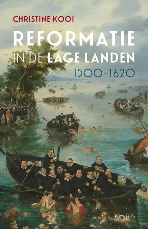 Het boek reformatie in de lage landen 1500-1620 toont een historisch schilderij over de geschiedenis algemeen door christine kooi