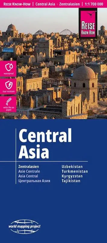 Reise Know-How Landkarte Zentralasien / Central Asia (1:1.700.000) - reiß- und wasserfest (world mapping project)