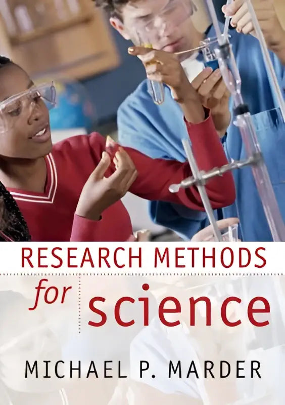 De boekomslag van research methods for science door michael p is een essentiële introductietekst voor wetenschap en wiskunde