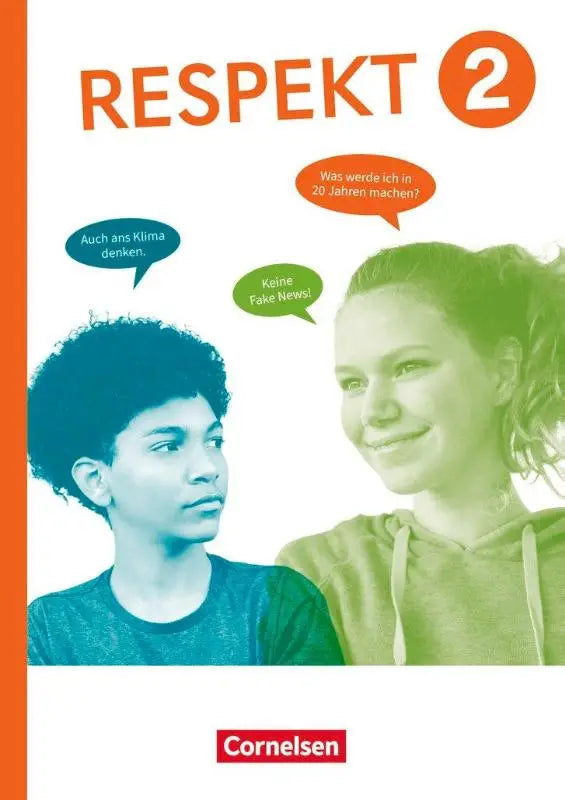Cover van het respekt band 2 schulbuch mit digitalen medien algemene ausgabe 2024 met monochrome portretten