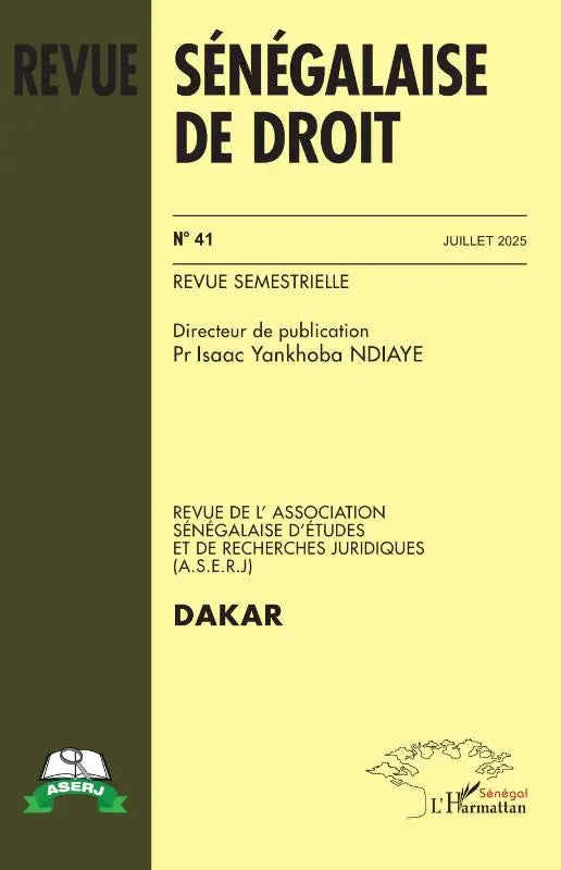 Revue sénégalaise de droit n° 41 Juillet 2025