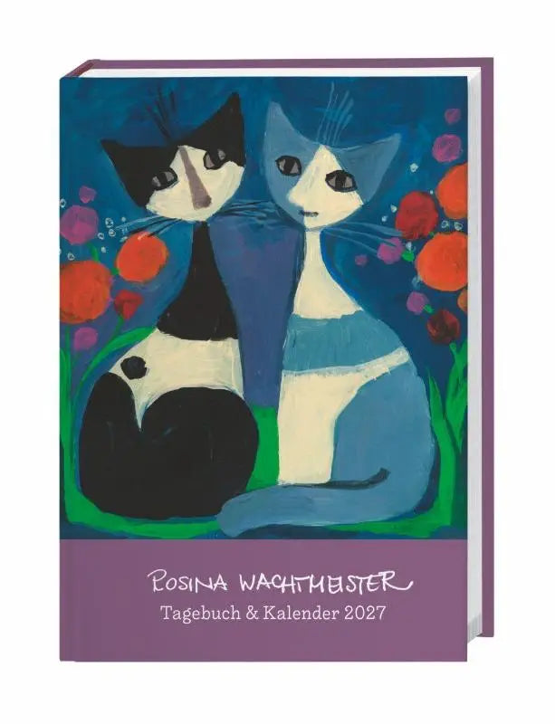 Rosina wachtmeister kalenderbuch a6 2027 met kattenillustratie en kalender im praktischen taschenformat voor dagelijks gebruik