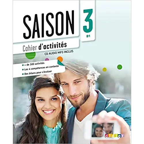 Saison 3 - méthode de français b1 - cahier d’activitès + cd mp3 - saison 3 - méthode de français b1 - cahier