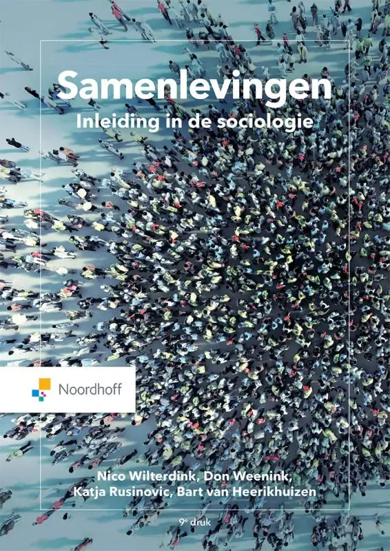 Boekcover samenlevingen inleiding in de sociologie door nico wilterdink don weenink en katja rusinovic