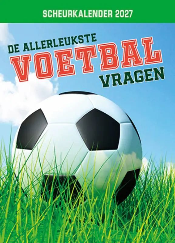 Scheurkalender 2027 De allerleukste voetbalvragen