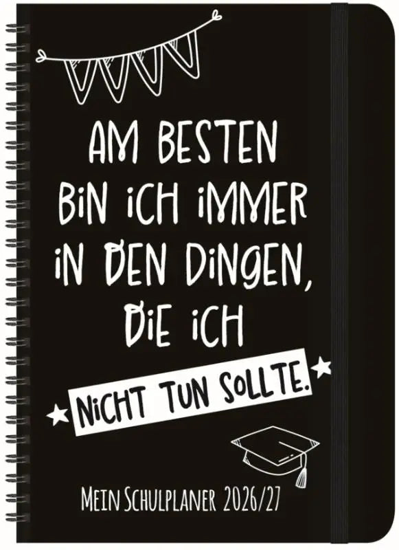Schülerkalender Am besten 2026/2027 - mit 12-monat.-Kalendarium von August 2026 bis Juli 2027. Pro Woche 2 Seiten mit viel Platz für Notizen. Format 14,8 x 21 cm