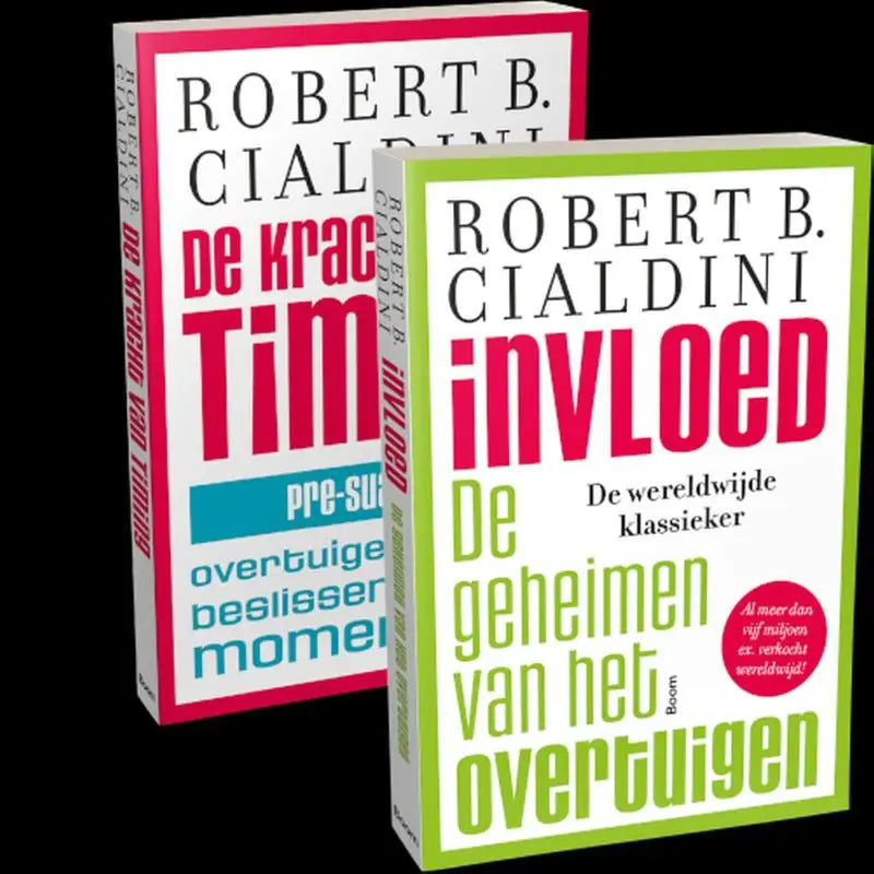 Twee hardcover boeken van robert b in de set invloed en de kracht van timing voor persoonlijke ontwikkeling