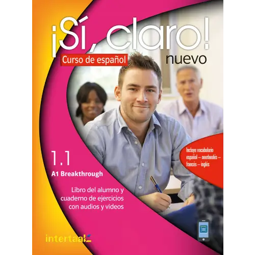 Spaanse lesboek ¡sí, claro! Nuevo 1.1 met thematische woordenlijsten en geactualiseerde editie