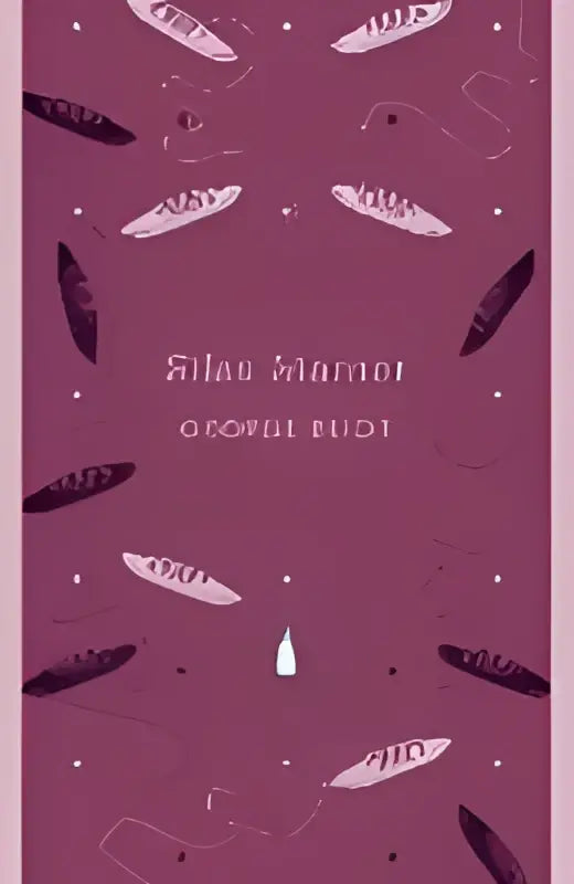 Silas Marner boekcover met diepe paarse achtergrond en veren, titel en auteur George Eliot in elegante serif letterstijl