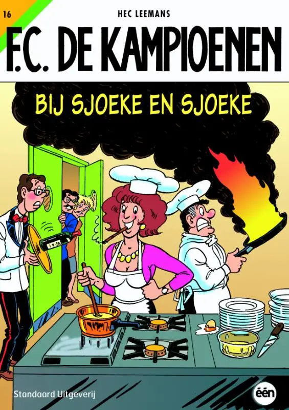 De cover van het comicboek f.c. in het product bij sjoeke en sjoeke van hec leemans strips algemeen
