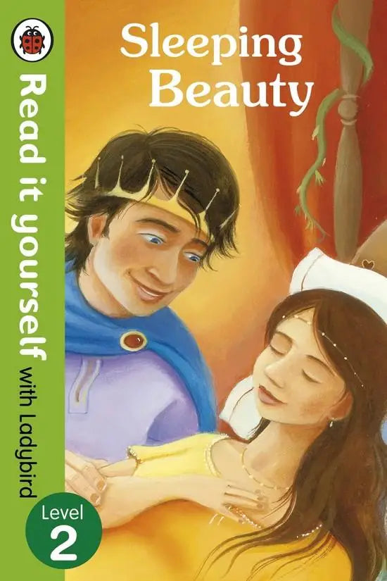Kinderboek sleeping beauty van read it yourself with ladybird level 2 om lezen leren en jezelf met lieveheersbeestje te stimuleren