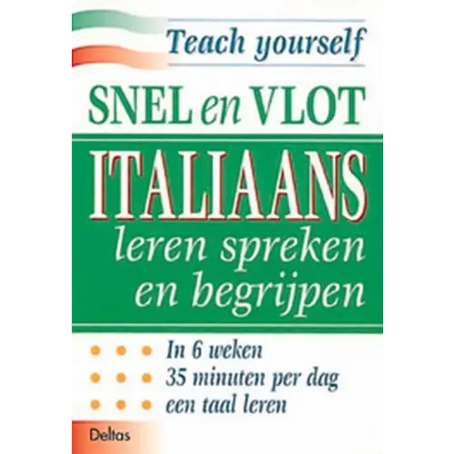 Snel en vlot italiaans leren - snel en vlot italiaans leren - boek