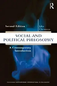 Het tweede editie hardcover boek social and political philosophy door John Christman met blauw abstract ontwerp