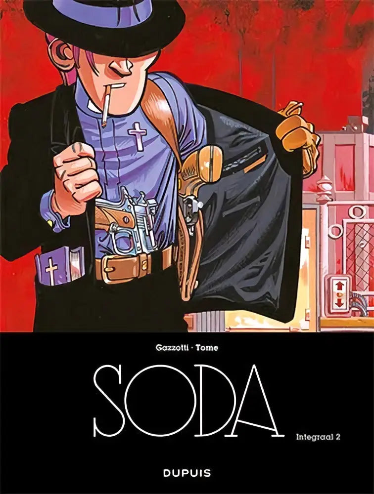 De cover van het comicboek soda integraal 5-8 door gazzotti, uitgegeven door dupuis, strips algemeen