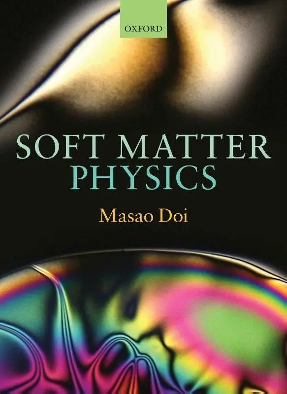 De boekomslag van soft matter physics door masao doi over vloeibare kristallen en gecondenseerde materie