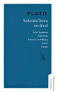 Plato sake fles met minimalistisch zwart wit etiket design voor sokrates leven vertaalde literaire roman singel uitgeverijen